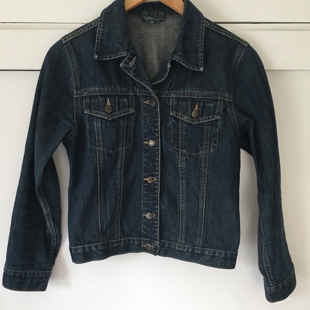 Dark wash denim jacket